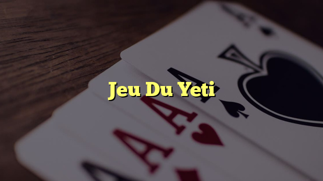 Jeu Du Yeti